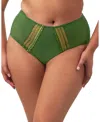 Elomi Matilda Full Figure Embellished Briefs In Jungle