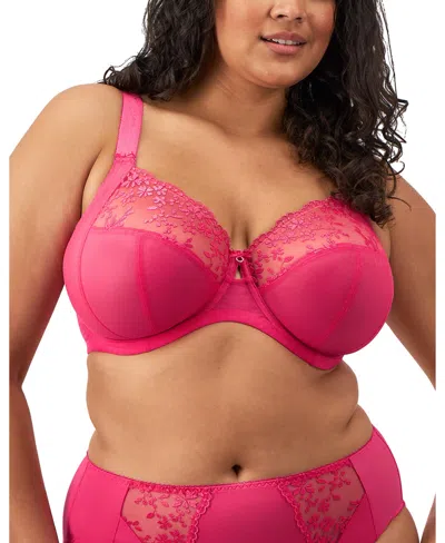 Elomi Women's Zarla Banded Underwire Stretch Lace Bra In Love Potion