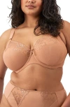 Elomi Zarla Full Figure Underwire Bra In Caf Au Lait