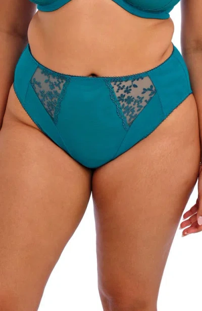 Elomi Zarla High Leg Briefs In Ocean Depths