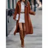 Elook Teddy Hooded Coat In Rust In Multi