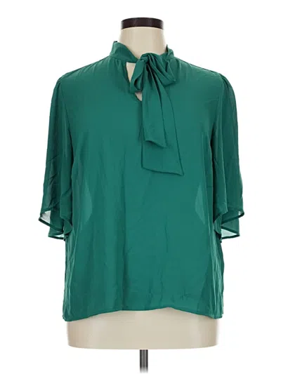 Pre-owned Eloquii 3/4 Sleeve Blouse In Teal