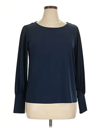 Pre-owned Eloquii 3/4 Sleeve T-shirt In Blue
