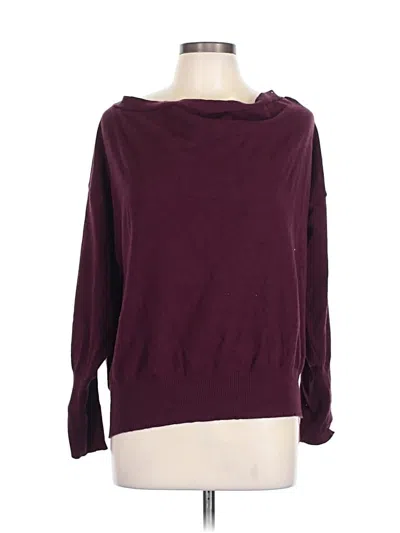 Pre-owned Eloquii 3/4 Sleeve T-shirt In Burgundy