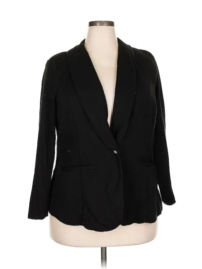 Pre-owned Eloquii Blazer Jacket In Black