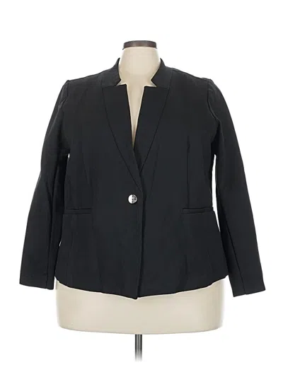 Pre-owned Eloquii Blazer Jacket In Black