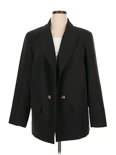 Pre-owned Eloquii Blazer Jacket In Black