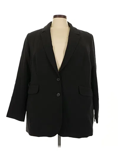 Pre-owned Eloquii Blazer Jacket In Black