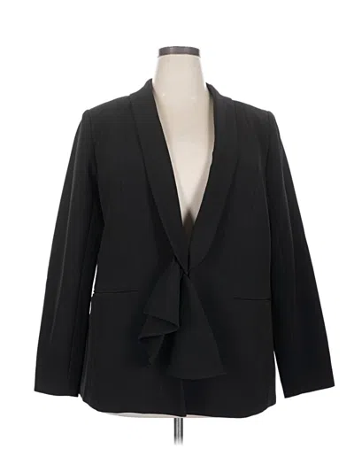 Pre-owned Eloquii Blazer Jacket In Black