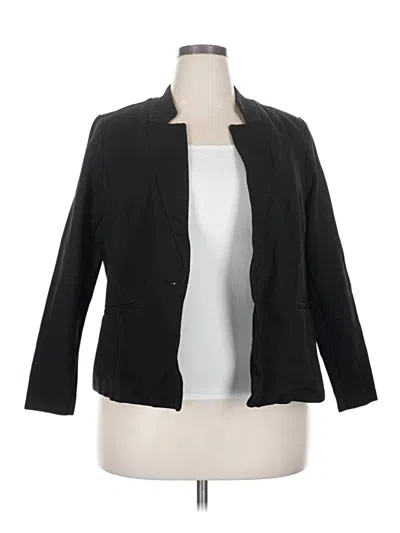 Pre-owned Eloquii Blazer Jacket In Black
