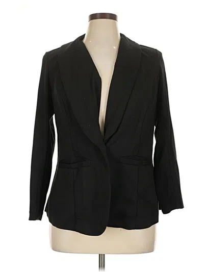 Pre-owned Eloquii Blazer Jacket In Black
