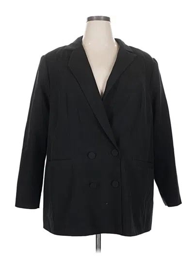 Pre-owned Eloquii Blazer Jacket In Black