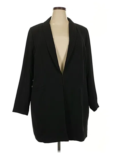 Pre-owned Eloquii Blazer Jacket In Black