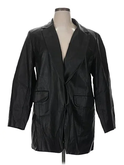 Pre-owned Eloquii Blazer Jacket In Black