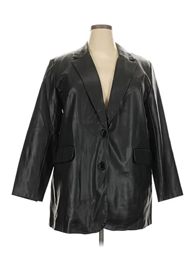 Pre-owned Eloquii Blazer Jacket In Black