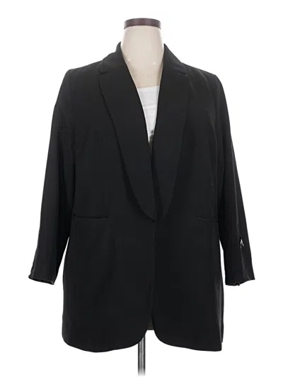 Pre-owned Eloquii Blazer Jacket In Black