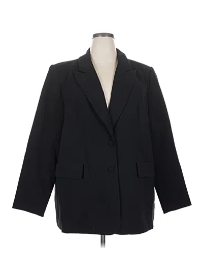 Pre-owned Eloquii Blazer Jacket In Black