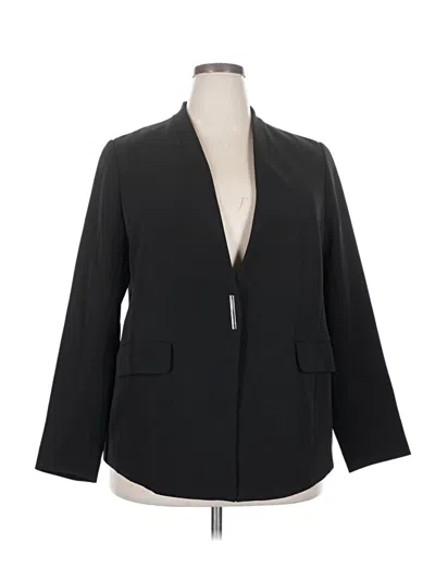 Pre-owned Eloquii Blazer Jacket In Black