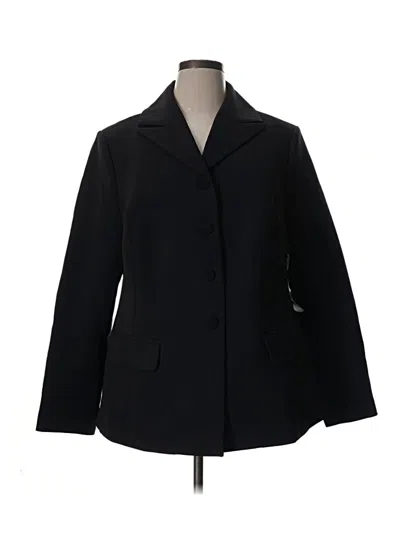 Pre-owned Eloquii Blazer Jacket In Black