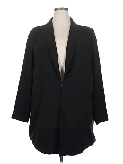 Pre-owned Eloquii Blazer Jacket In Black