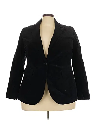 Pre-owned Eloquii Blazer Jacket In Black