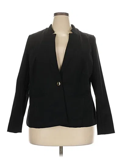 Pre-owned Eloquii Blazer Jacket In Black