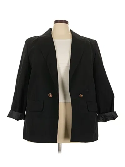 Pre-owned Eloquii Blazer Jacket In Black
