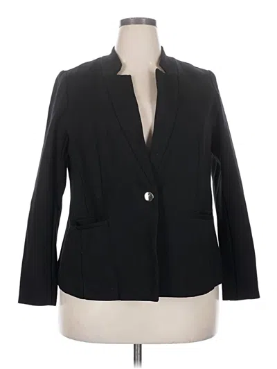 Pre-owned Eloquii Blazer Jacket In Black