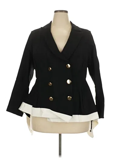 Pre-owned Eloquii Blazer Jacket In Black