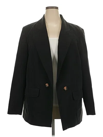 Pre-owned Eloquii Blazer Jacket In Black