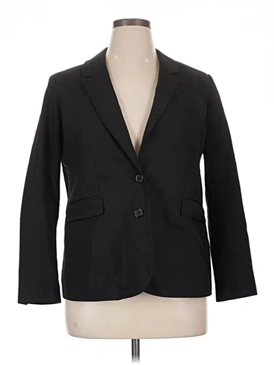 Pre-owned Eloquii Blazer Jacket In Black