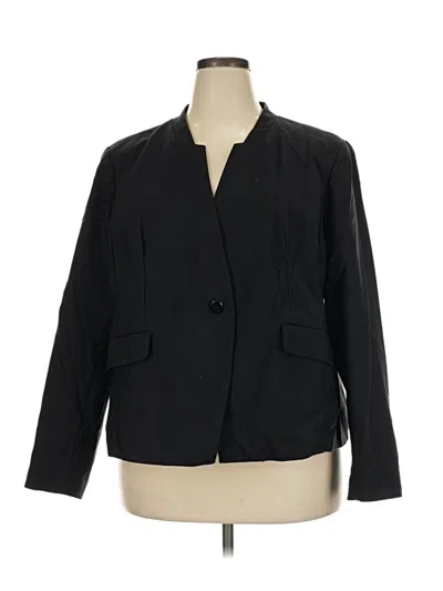 Pre-owned Eloquii Blazer Jacket In Black