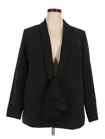 Pre-owned Eloquii Blazer Jacket In Black
