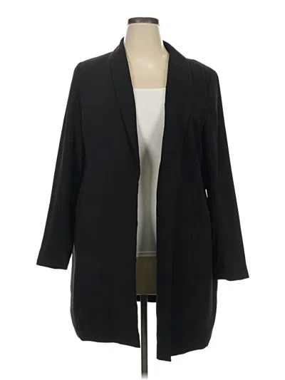 Pre-owned Eloquii Blazer Jacket In Black