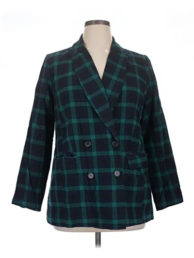 Pre-owned Eloquii Blazer Jacket In Blue