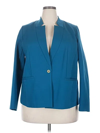 Pre-owned Eloquii Blazer Jacket In Blue