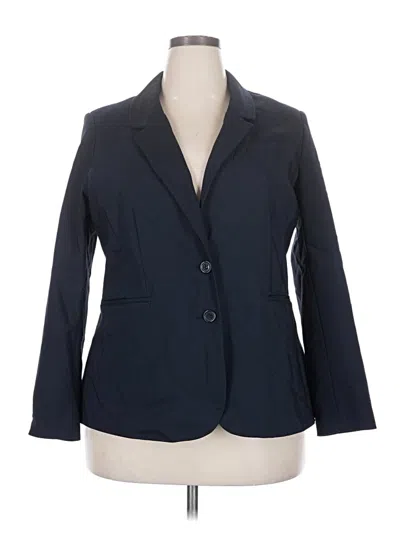 Pre-owned Eloquii Blazer Jacket In Blue