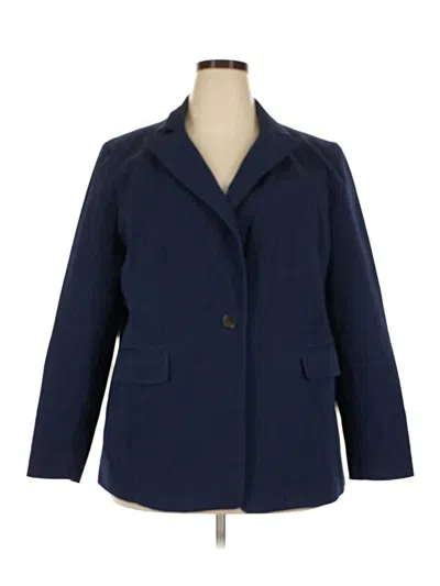 Pre-owned Eloquii Blazer Jacket In Blue