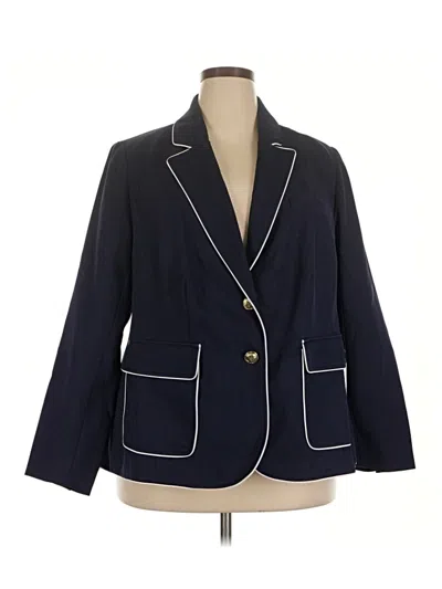 Eloquii Blazer Jacket In Blue