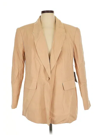 Pre-owned Eloquii Blazer Jacket In Brown