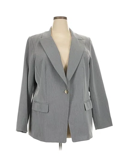 Eloquii Blazer Jacket In Gray