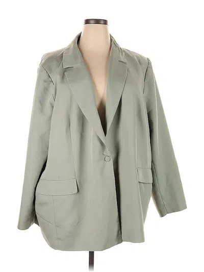 Pre-owned Eloquii Blazer Jacket In Gray