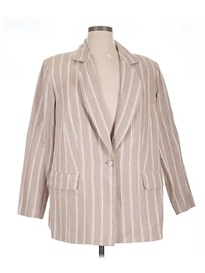 Pre-owned Eloquii Blazer Jacket In Ivory