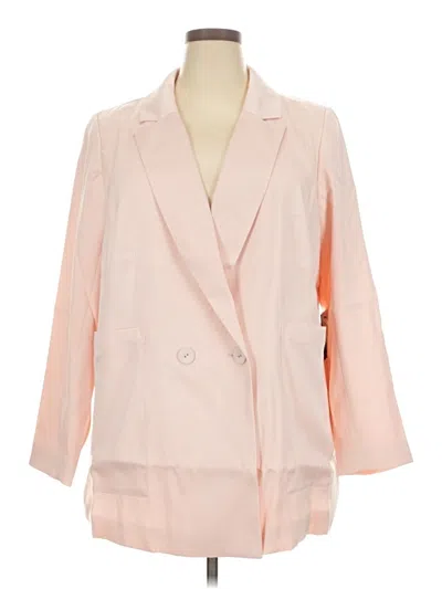 Pre-owned Eloquii Blazer Jacket In Pink