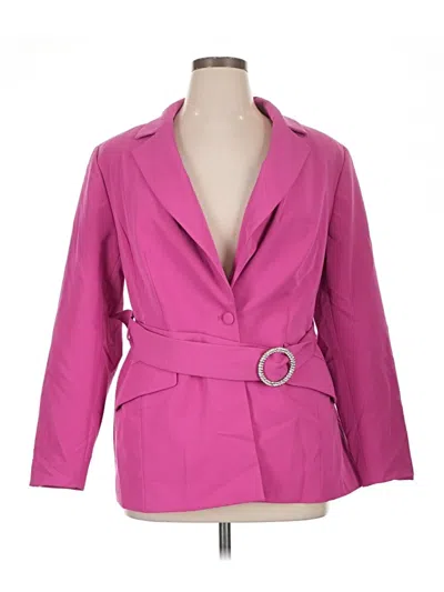 Pre-owned Eloquii Blazer Jacket In Pink