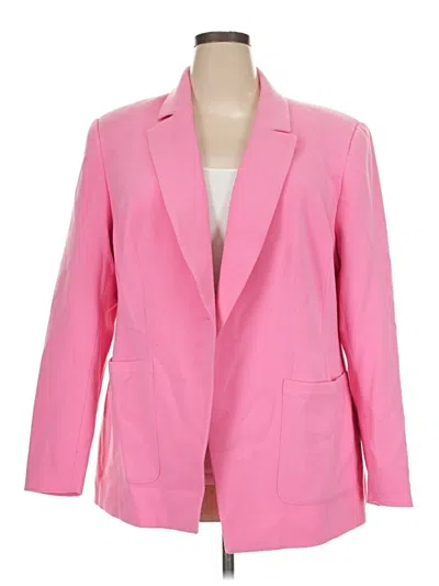 Pre-owned Eloquii Blazer Jacket In Pink