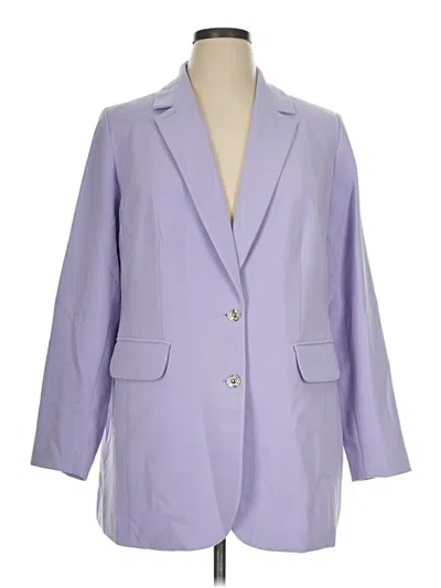Pre-owned Eloquii Blazer Jacket In Purple