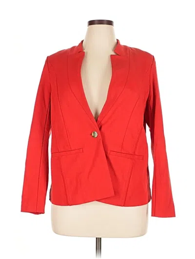 Pre-owned Eloquii Blazer Jacket In Red
