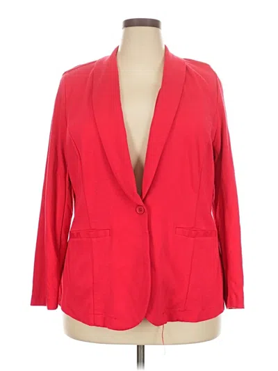 Pre-owned Eloquii Blazer Jacket In Red