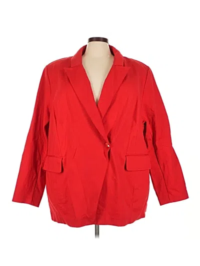 Pre-owned Eloquii Blazer Jacket In Red